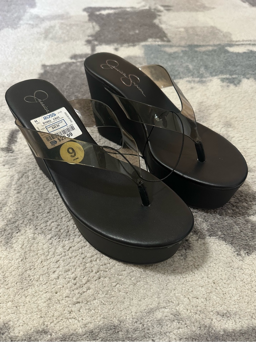 Jessica Simpson Platform Thong Sandals
